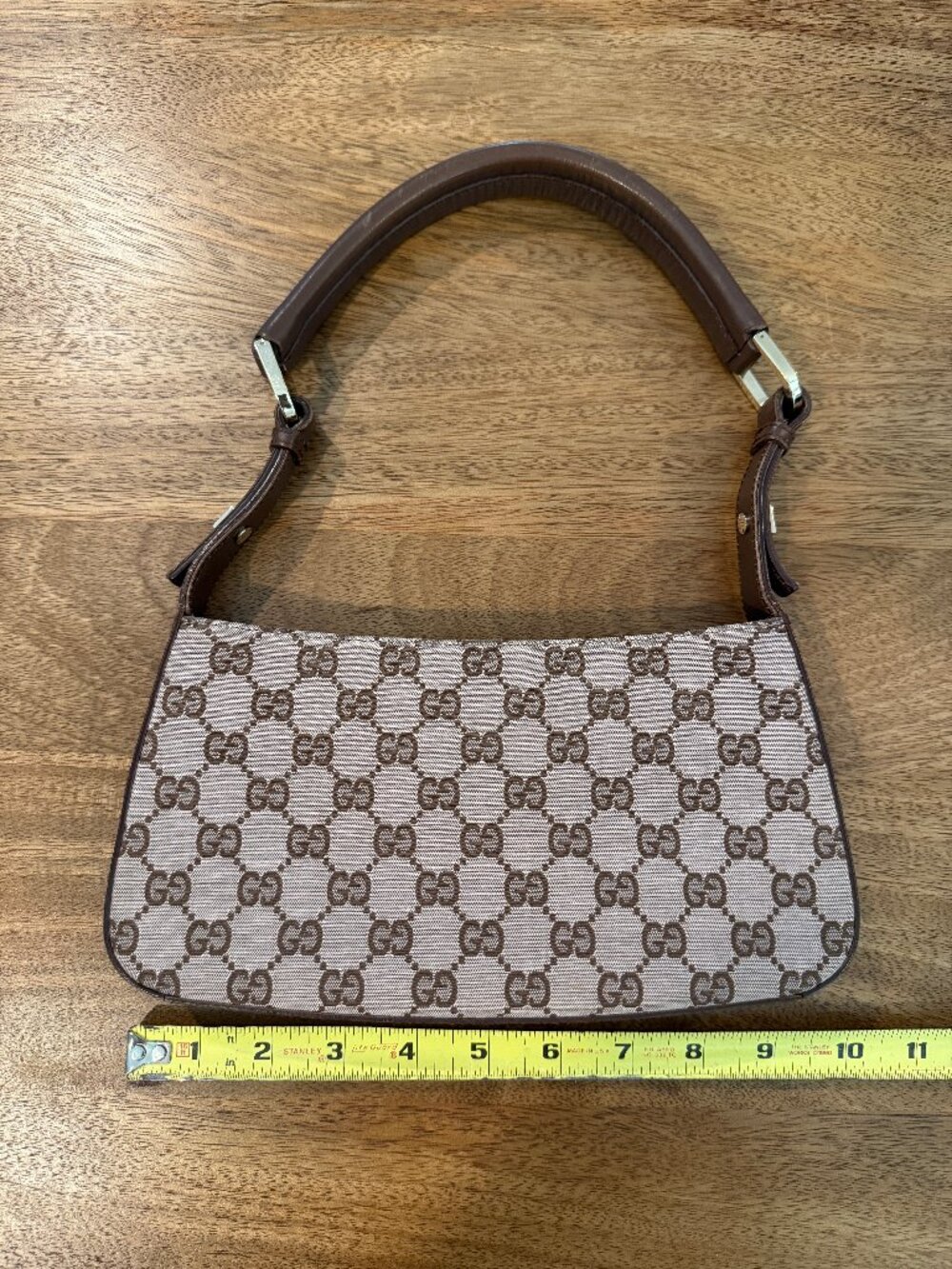 Gucci GG Monogram Mini Pochette Shoulder Bag - Picture 10 of 16